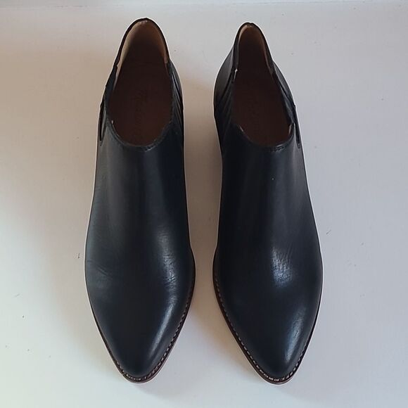Madewell Sonia Low Leather Chelsea Booties Black Size 7 - Picture 2 of 14
